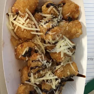 Parmesan truffle tots