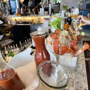 The Bloody Mary bar