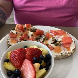 Bagel with lox