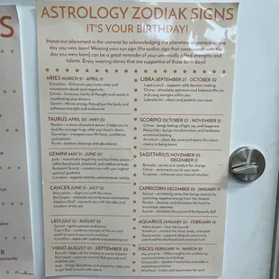 Recommendation by birthday