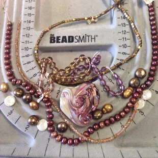 Come pick your palate of beads to match whatever you want to make anytime at The Bead Merchant!