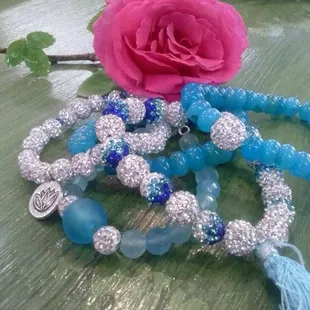 Come make an armful of these fun and easy stretchy bracelets to give or collect!