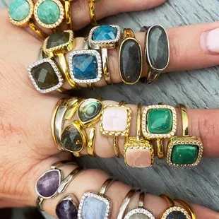 $9.99 stone  rings! All available online