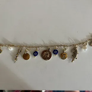 Example of charm bracelet