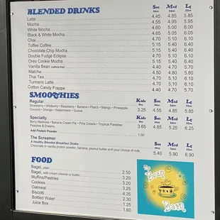 Menu part 2/2 (April 2021)