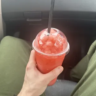 Redbull raspberry twist blended