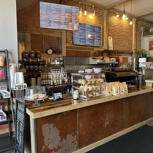 Order counter with all sorts of goodies