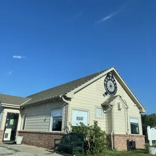 the front of the restaurant