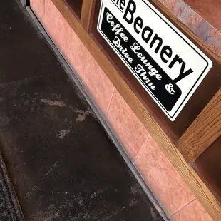 a sign on the side of a building