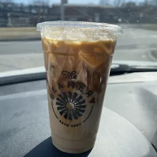 Ice Carmel latte