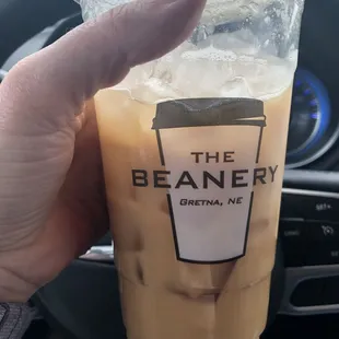 Hazelnut latte. Watery and not a lot of coffee flavor.
