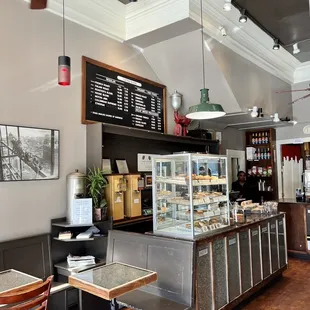 the interior of a coffee shop