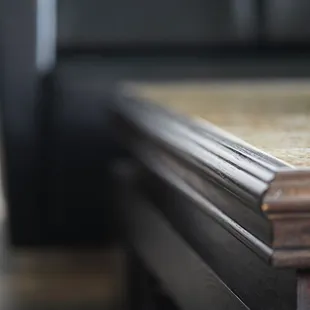 a closeup of a coffee table