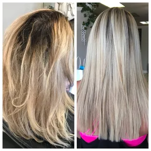 Keratin complex smoothing treatments, create less frizz more manageability , shine, Stronger hair, less blow dry and styling time !