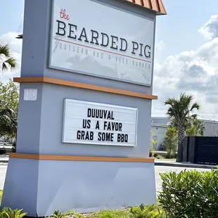 a sign for a restaurant