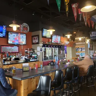 people sitting at the bar