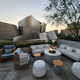 see the sunset and cozy up with the luxurious city scape views and impeccable service at The Beaudry Room