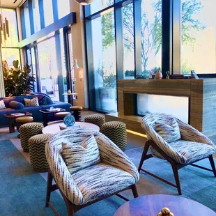 the lounge area