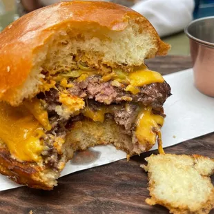 The burger is amazing