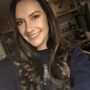 After: back to brunette and length preserved