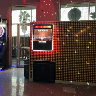 a slot machine and a video game