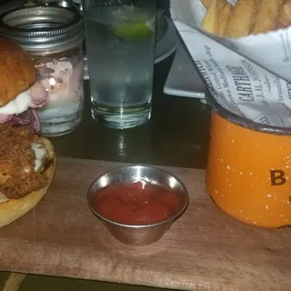 PICKLED BACK FRIED CHICKEN SANDWICH