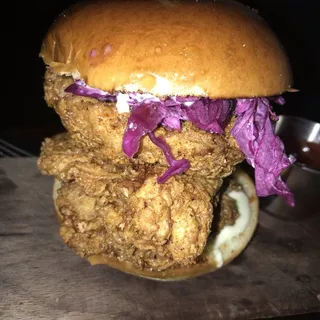 PICKLE BACK FRIED CHICKEN SANDWICH