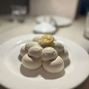Upside down lemon meringue