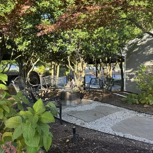 Small example of the nice outdoor seating and event space