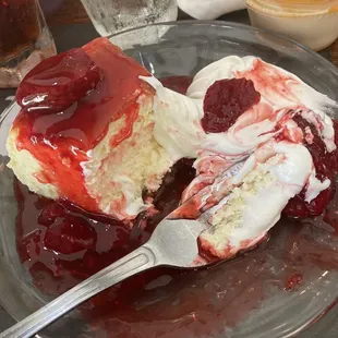 Strawberry cheese cake whipped cream