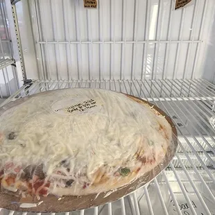 Take-bake veggie pizza