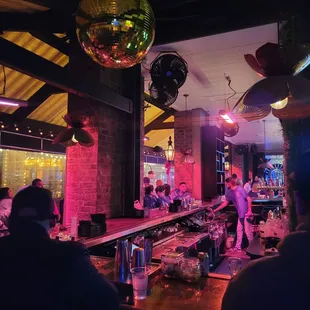 Inside the bar