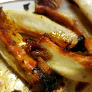 The rib meat pulls clean off the bone.