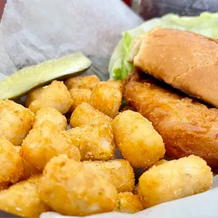 Fish Sandwich &amp; Tots