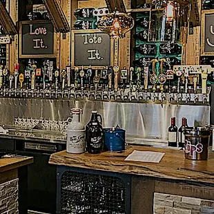 Something like 50 beers on tap!