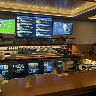 Bar with copious beer taps