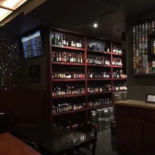 Back wall full of cool beers