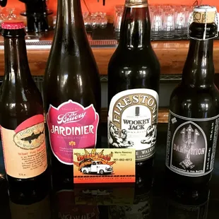 Just a few bottles in our rotating line up.