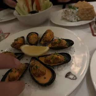 deep fried mussels