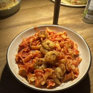 Arrabiata with shrimp!