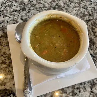 Split pea soup.