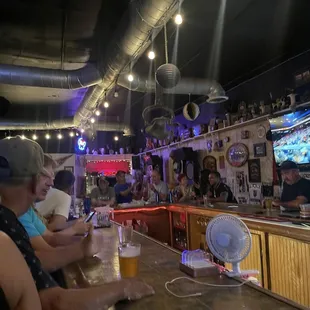 The whole bar filled with lots of regulars... very welcoming