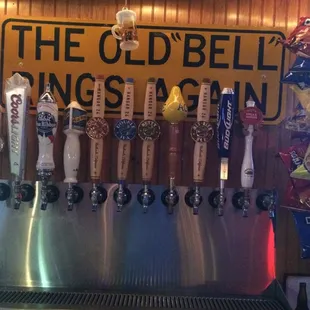 Great selection of traditional and craft beers on tap..including 4 from Hangar 24!!!