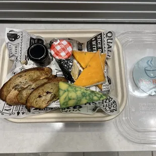 Artisan cheese plate