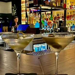 Cheers to Friday! Dirty martini and one straight up!