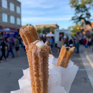 Cheesecake filled churros