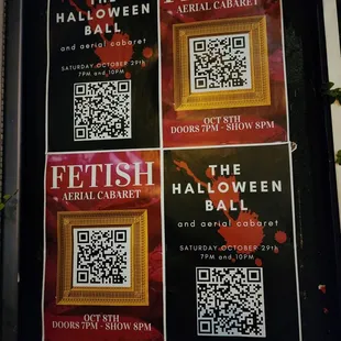 a qr code for the halloween ball
