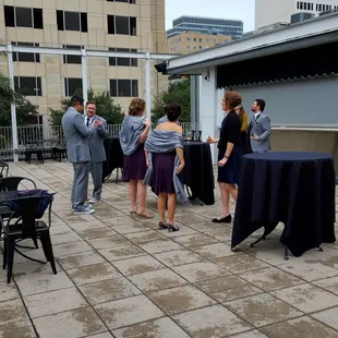 Outdoor area upstairs