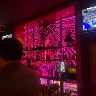 Interior of the Belmont tavern