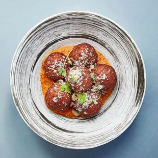 SALT COD CROQUETTES with Hazelnuts and Roasted Piquillo